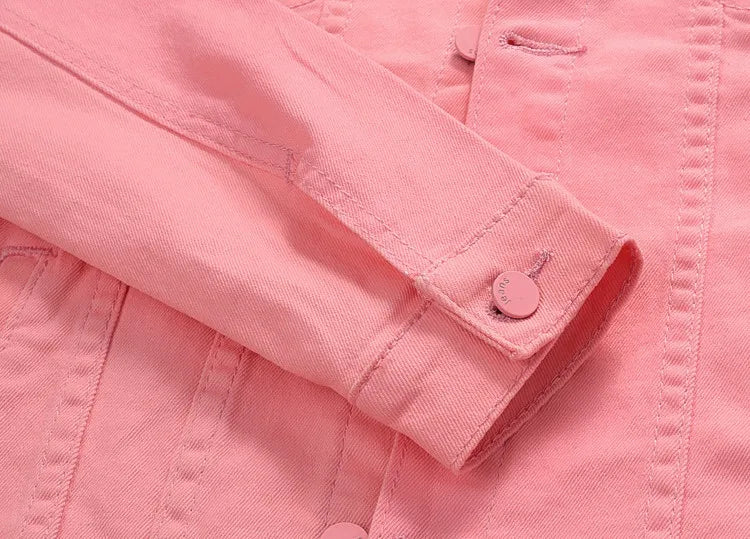 Men Coloured Denim Jackets Outwear Slim Fit Denim Coats New Fashion Male Cotton Casual Jeans Jackets Streetwear Jean Coats Size S~4XL