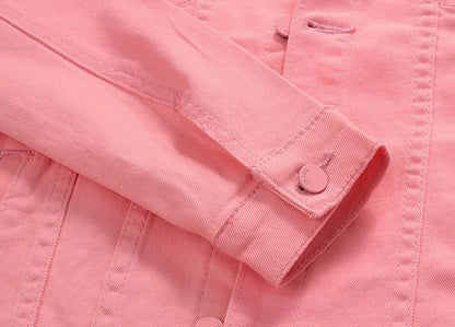 Men Coloured Denim Jackets Outwear Slim Fit Denim Coats New Fashion Male Cotton Casual Jeans Jackets Streetwear Jean Coats Size S~4XL