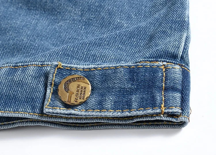 Men Slim Denim Vests Waistcoats Jackets Fashion Male Blue Fit Denim Coats Vests Large Size Punk Style Holes Jeans Vest Size 6XL
