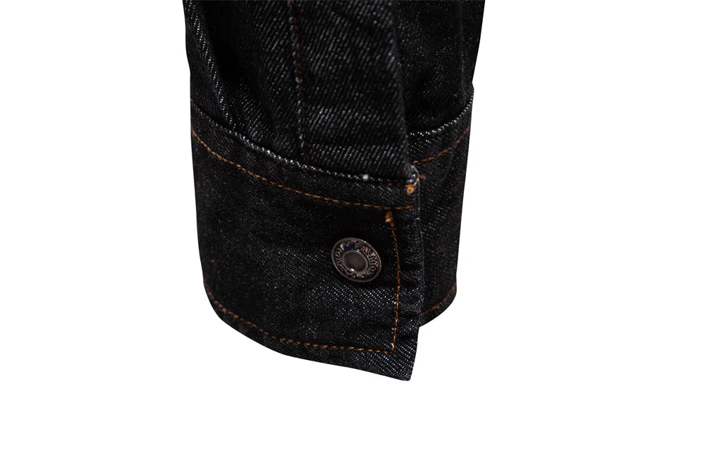 AIOPESON Mens 100% Cotton Denim Shirts Autumn Thick Cowboy High Quality Male Shirt Solid Color Button Casual Jeans Shirt