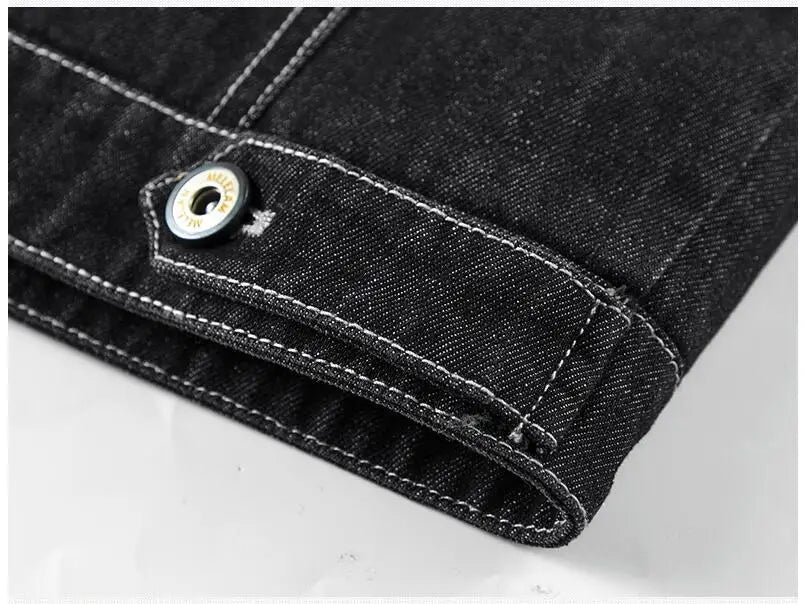 New Fashion Men Winter Fleece Warm Denim Jackets Tooling Coats Quality Cotton Male Multi-pocket Casual Cargo Jackets Size M-5XL