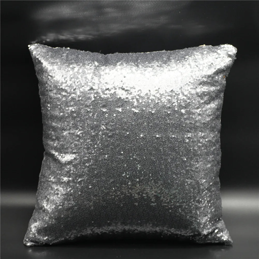 Sequin Pillow Cover Square Cushion Pillowcases  Bar Party Home  Gift Halloween  Wedding Festival