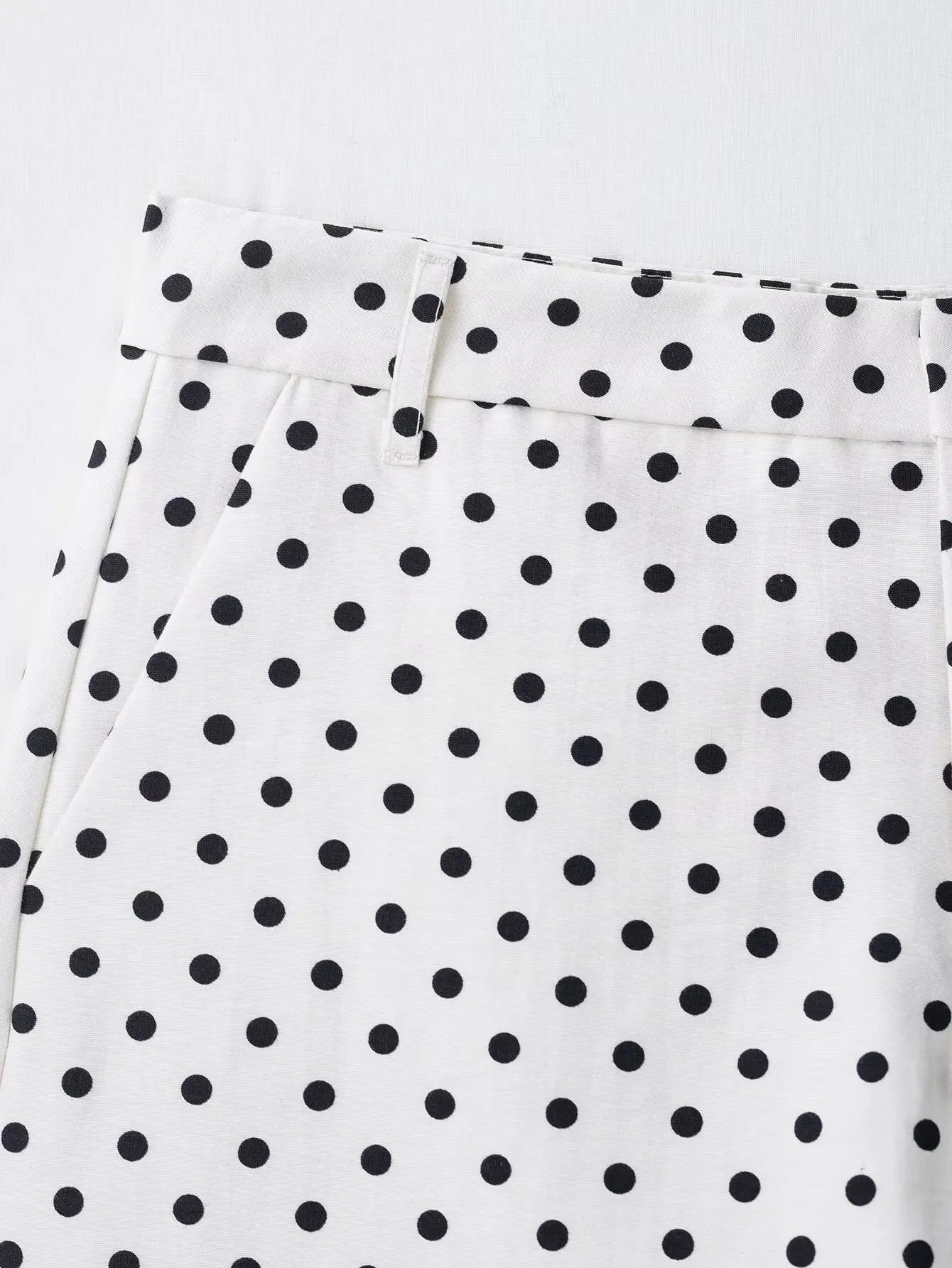 Woman Autumn Long Sleeves Turtleneck Zipper With Pockets Drawstring Casual Coats Women Fashion Polka Dot Printed Jacket