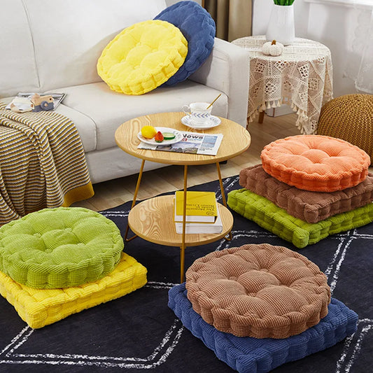 Square Round Floor Pillows for Adult Kids Meditation Floor Pillow Seating Cushion Tufted Floor Cushion Yoga Bench Rocking Tatami