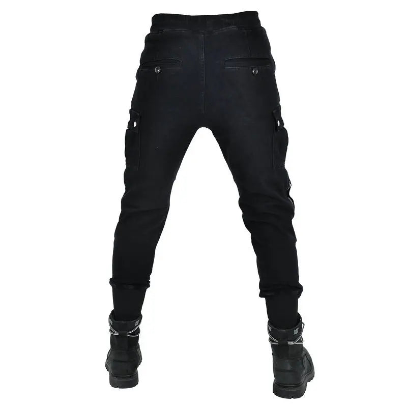 Men Motorcycle Riding Jeans Kevlar Pants Soft Casual Outdoor Protective Knee Hip Pads Pantalon Racing Pants with Hip Knee Armor