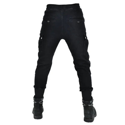Men Motorcycle Riding Jeans Kevlar Pants Soft Casual Outdoor Protective Knee Hip Pads Pantalon Racing Pants with Hip Knee Armor