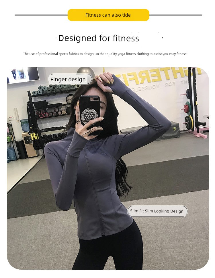 Fitness Girl Slimming Thin Yoga Clothes Sports Outwear