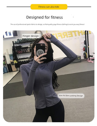 Fitness Girl Slimming Thin Yoga Clothes Sports Outwear