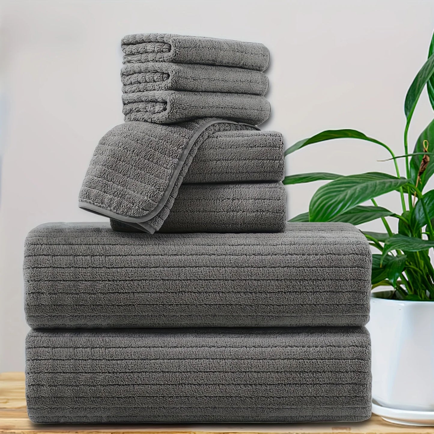 A set of two towels   one bath towel super soft, absorbent and odorless towels, essential as a bath towel in hotels, homes and g