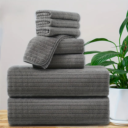 A set of two towels   one bath towel super soft, absorbent and odorless towels, essential as a bath towel in hotels, homes and g