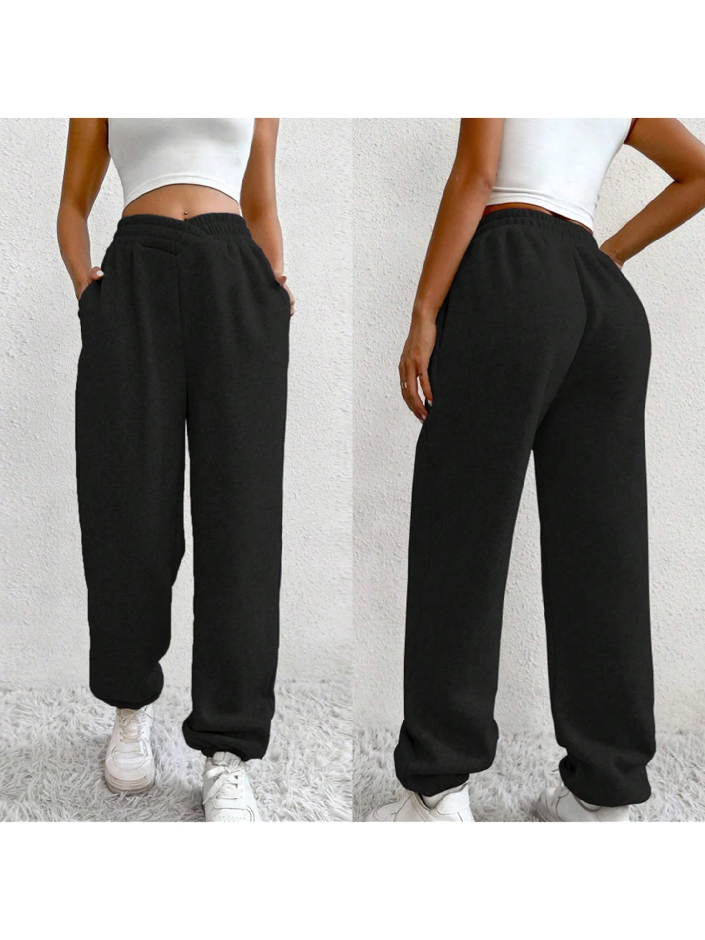 Women s High Waist Yoga Leggings with Side Pockets Tummy Control Workout Pants Running Tights Active Wear Leggings