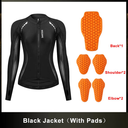 Women Motorcycle Jacket Lady Full Body Armor Set CE Certified Summer Riding Safety Coat Pants Built-in Protective Pads