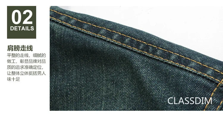 Men Denim Jackets Winter Coats Fleece Warm Jeans Jackets High Quality Male Casual Blue Denim Jackets New Fashion Jeans Coats M-5XL