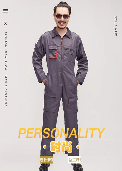 Work Overall Uniform Men Women Working Coveralls Welding Suit Car Repair Workshop Mechanic Plus Size Clothes
