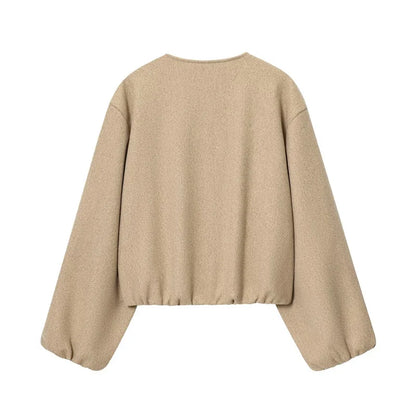 Red Zipper Bomber Jackets for Women Soft Cropped Jackets Woman 2026 Long Sleeve Woman's Sports Jacket New in Outerwears