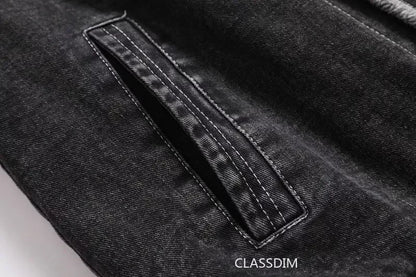 Men Winter Black Denim Jackets Fleece Warm Coats Good Quality Male Casual Winter Jackets Outwear Casual Coats Winter Clothes S-4XL