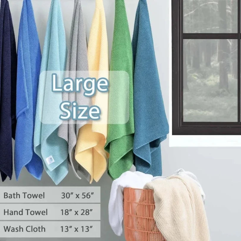 100% Cotton | Lightweight | Thick | Soft, Quick Dry Towels, Bath Towels Set of 6 Large, 2 Bath 30"x56", 2 Hand 18"x28"