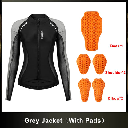 Women Motorcycle Jacket Lady Full Body Armor Set CE Certified Summer Riding Safety Coat Pants Built-in Protective Pads