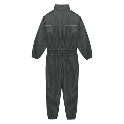 Men Resistant Coveralls Work Uniforms for Factory Workshop Stand Collar Long Sleeve Multi-pockets One-piece Jumpsuit Worker Wear
