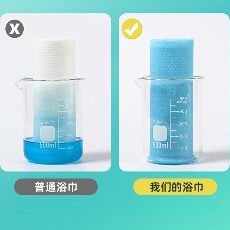 1pc Portable Disposable Bath Towels, Enlarged And Thickened, Soft And Skin-friendly, Suitable for Travel, Home, Vacation, Gym