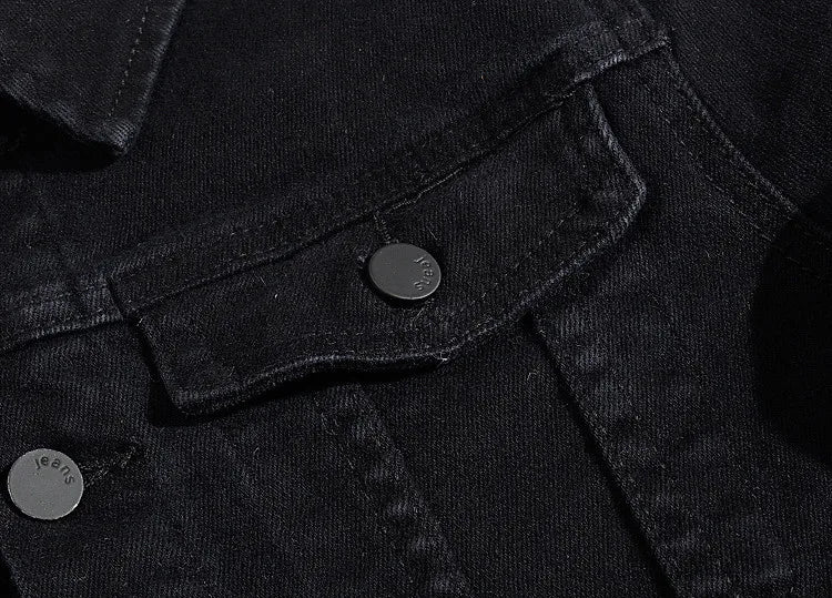 Men Coloured Denim Jackets Outwear Slim Fit Denim Coats New Fashion Male Cotton Casual Jeans Jackets Streetwear Jean Coats Size S~4XL
