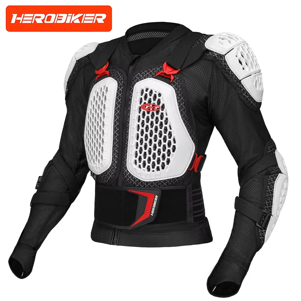 Off-Road Motorcycle Armor Unisex Protection Breathable Abrasion-Resistant Impact Gear For Moto Riding Jacket Pants-CE Certified