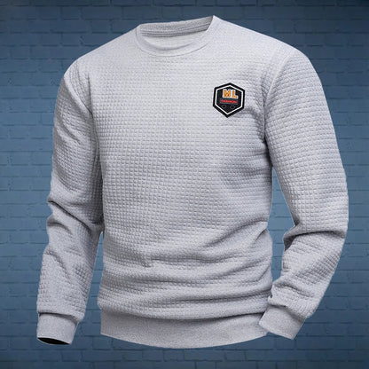 Men's Quarter Zip Sweatshirts Casual Fall Mock Neck White Loose Pullover Long Sleeve Solid Graphic Zip Up Sweatshirt