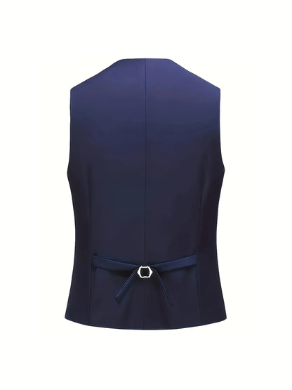 Men's Formal Suit Set Business Casual Slim Fit Tuxedo for Wedding, Long Sleeve Notch Lapel, Groom