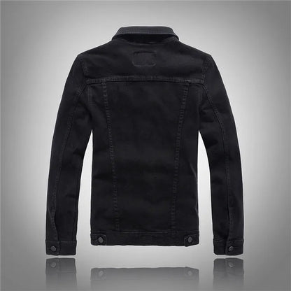Men Coloured Denim Jackets Outwear Slim Fit Denim Coats New Fashion Male Cotton Casual Jeans Jackets Streetwear Jean Coats Size S~4XL
