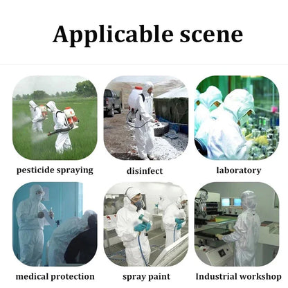 One Piece Chemical Protective Clothing Work Coverall Hazardous Chemical Liquid Sulfuric Acid And Alkali Resistant Protection