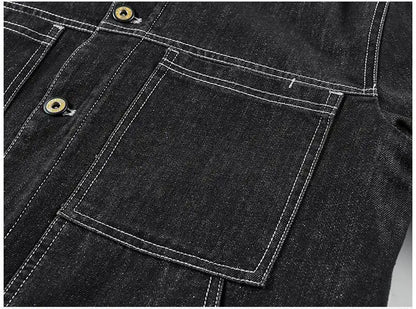 New Fashion Men Winter Fleece Warm Denim Jackets Tooling Coats Quality Cotton Male Multi-pocket Casual Cargo Jackets Size M-5XL