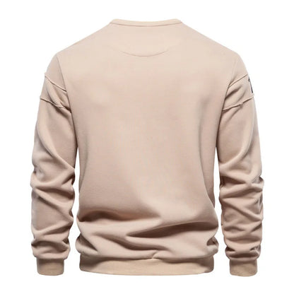 New Autumn Men O-neck Printed Pullovers Loose Sweatshirts High Quality Male Outwear Casual Sweatshirts EU Size Men's Clothing 2