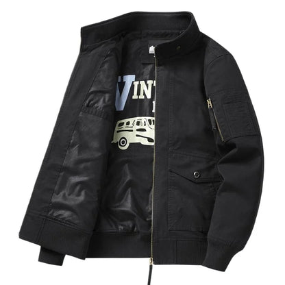 New Autumn Men Multiple Pockets Cargo Jackets Loose Tooling Cargo High Quality Male Cotton Casual Jackets Men's Clothing Size 4X