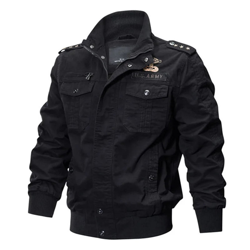 New Business Casual Jackets Man Winter Fleece Tactical Jacket Embroidery Windproof Multiple Pockets Outdoor Workwear Coat