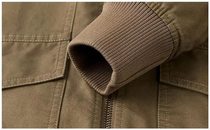 New Autumn Men Multiple Pockets Cargo Jackets Loose Tooling Cargo High Quality Male Cotton Casual Jackets Men's Clothing Size 4X