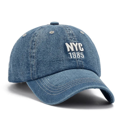 2026 Denim Baseball Cap Men Women Embroidery Letter Jeans Snapback Hat Casquette Summer Sports Hip Hop Cap Gorras Unisex hats