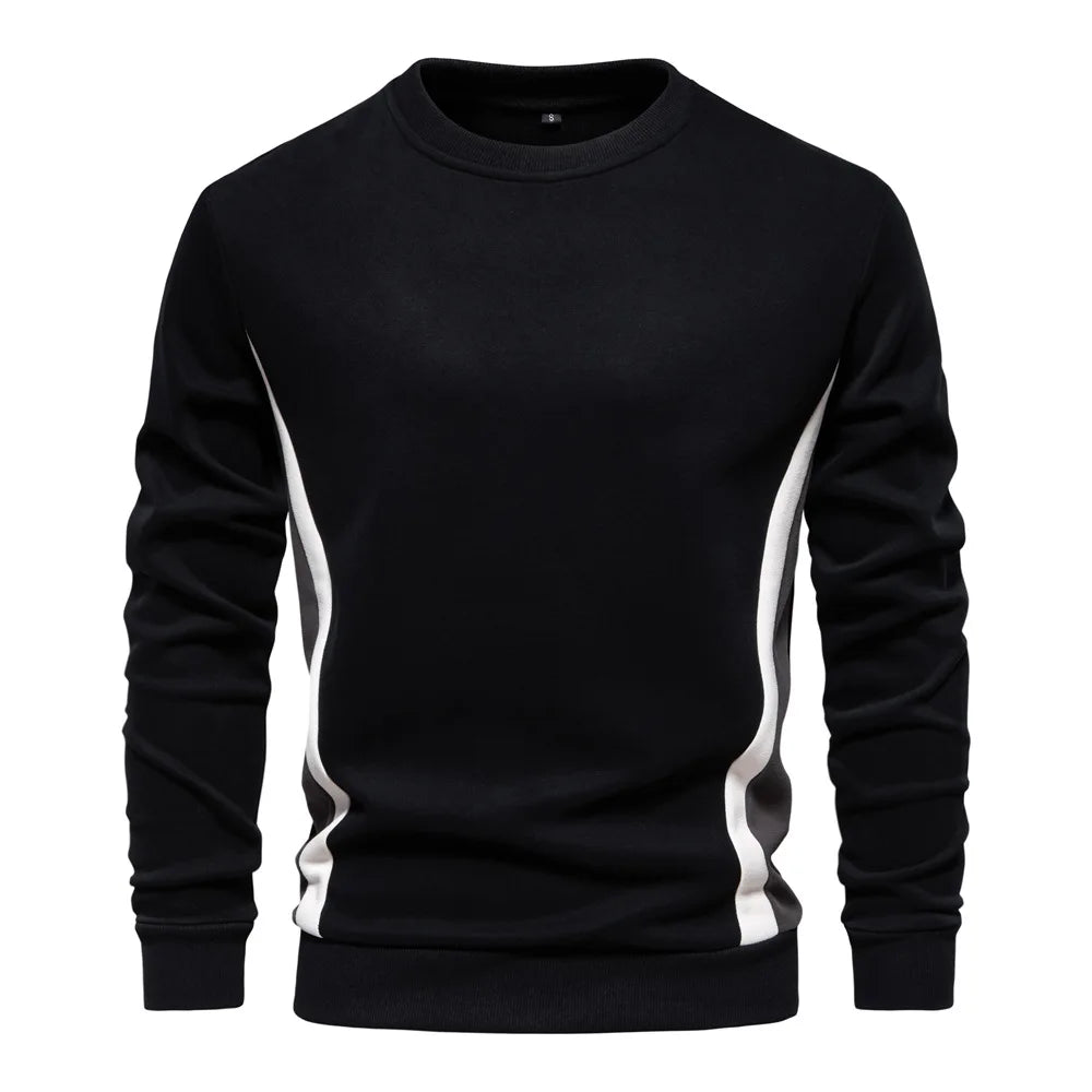 New Spring Autumn Men O-neck Loose Pullovers Sweatshirts High Quality Male Outwear Casual Sweatshirts EU Size XXL Men's Clothing