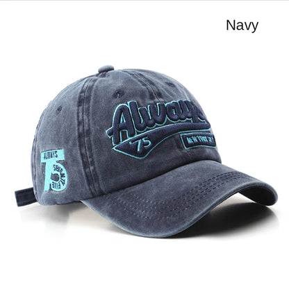 Summer Women Men Baseball Cap Fashion Letter Embroidery Snapback Hat Vintage Washed Cotton Unisex Hip Hop Sun Hat Casquette