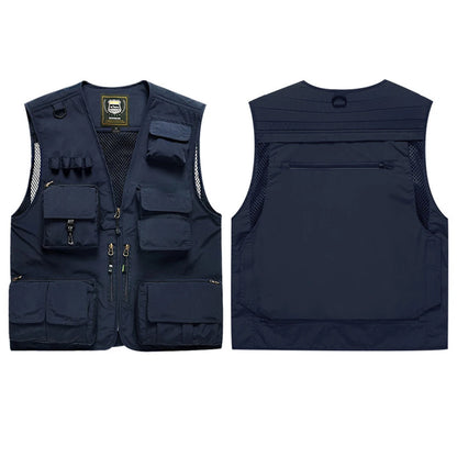 Workwear Safety Vest with Multi Pocket Emergency Rescue Volunteers Communication Safety Jacket Outdoor Work Clothing