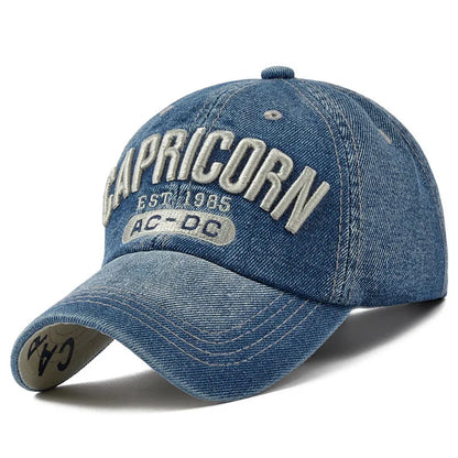 2026 Denim Baseball Cap Men Women Embroidery Letter Jeans Snapback Hat Casquette Summer Sports Hip Hop Cap Gorras Unisex hats