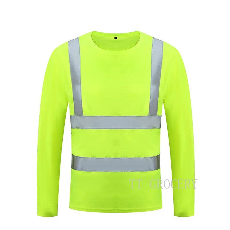 Quick-Dry Polo Shirt Work Reflective Labor Protection Safety Clothing Breathable Workwear Resistant Industrial Safety Shirt