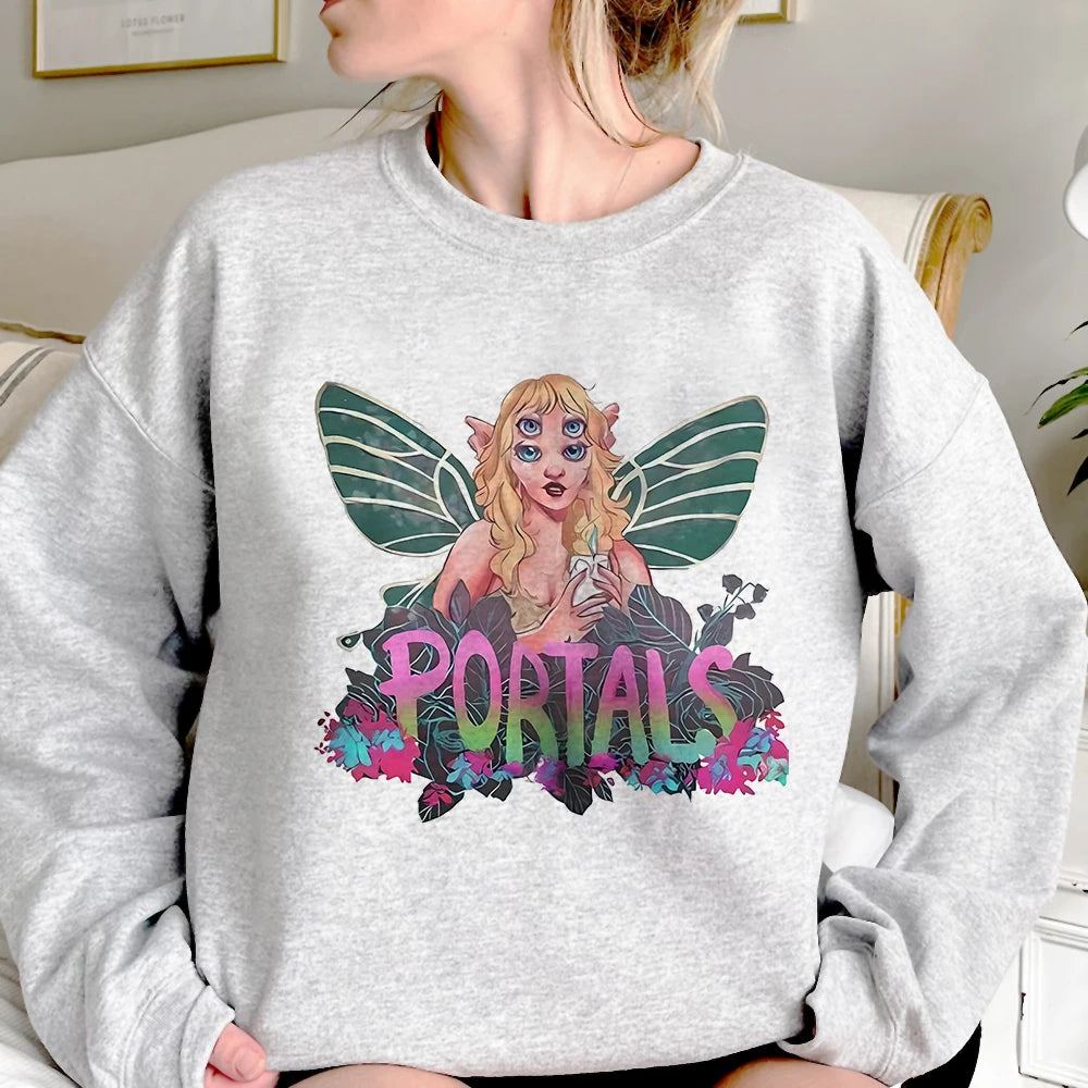Melanie Martinez Cry Baby hoodie manga funny streetwear athleisure pattern casual wear girl sweatshirts hoddie funny patterned