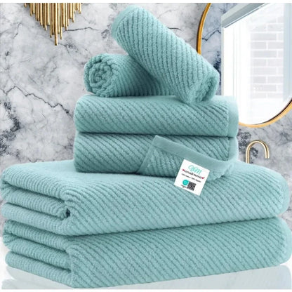 100% Cotton | Lightweight | Thick | Soft, Quick Dry Towels, Bath Towels Set of 6 Large, 2 Bath 30"x56", 2 Hand 18"x28"