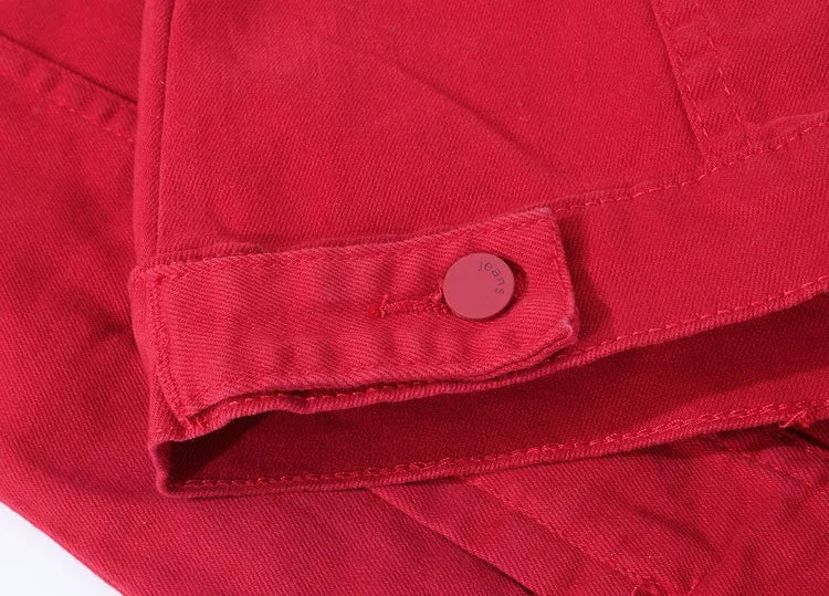 Men Coloured Denim Jackets Outwear Slim Fit Denim Coats New Fashion Male Cotton Casual Jeans Jackets Streetwear Jean Coats Size S~4XL