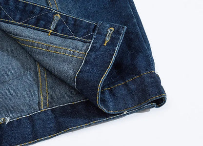 Men Slim Denim Vests Waistcoats Jackets Fashion Male Blue Fit Denim Coats Vests Large Size Punk Style Holes Jeans Vest Size 6XL