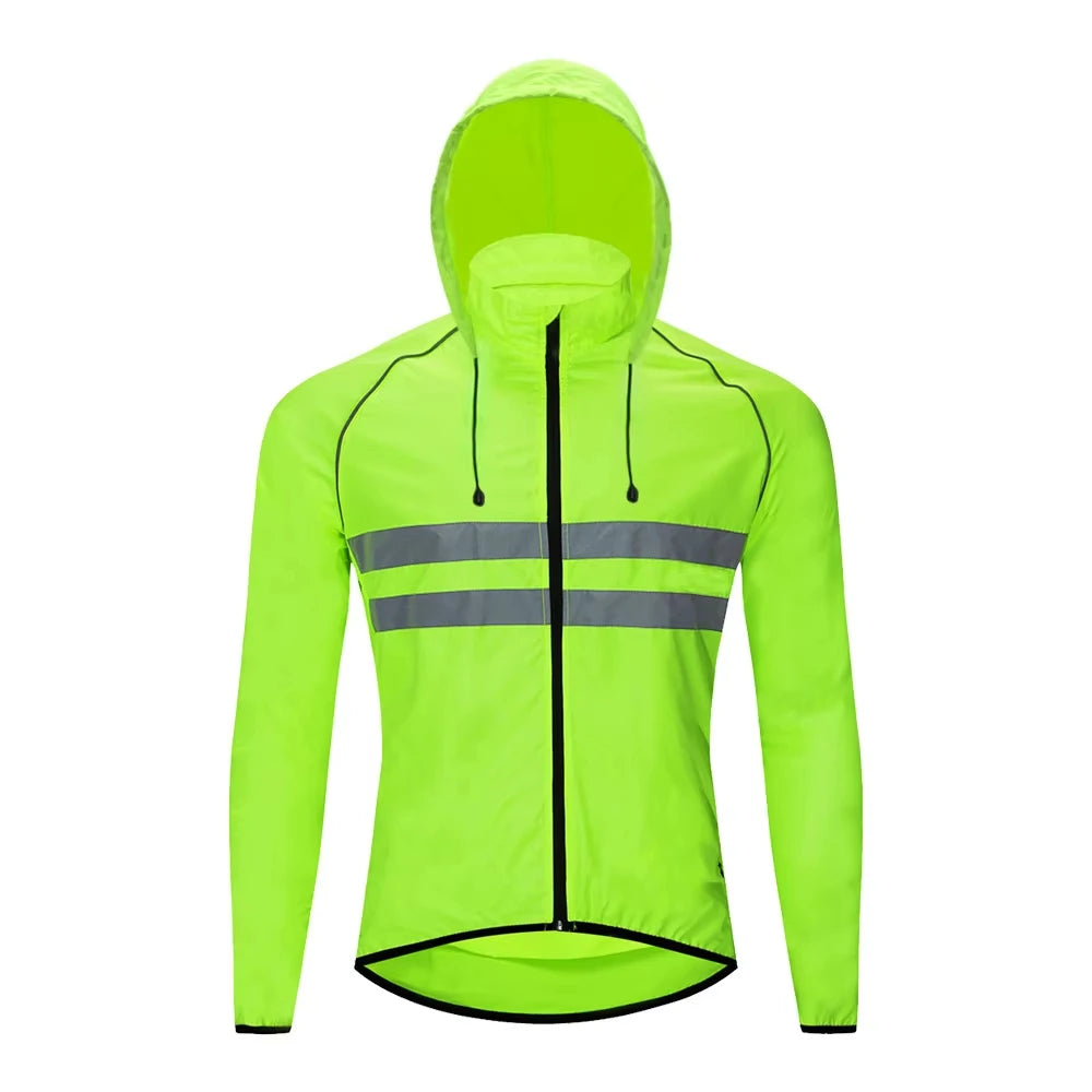 Cycling Clothing Reflective Windbreaker Windproof Waterproof MTB Bicycle Jacket Long Sleeve Cycling Jersey Cycling Club Designs