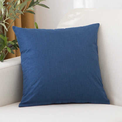 Solid thickened square pillow, sofa, living room pillow cover (Without Core)
