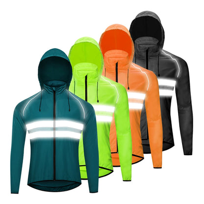 Cycling Clothing Reflective Windbreaker Windproof Waterproof MTB Bicycle Jacket Long Sleeve Cycling Jersey Cycling Club Designs