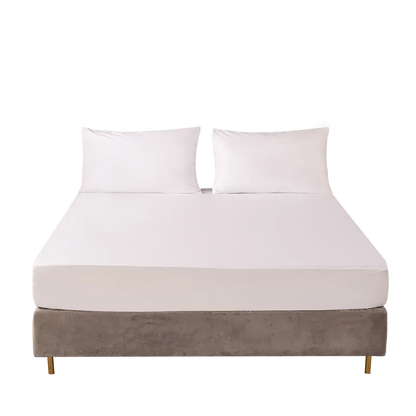 Waterproof Mattress Protector, Breathable Noiseless Mattress Topper, Bed Smooth Jersey Mattress Cover Fully Fitted Sheet