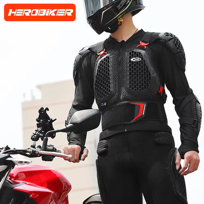 Off-Road Motorcycle Armor Unisex Protection Breathable Abrasion-Resistant Impact Gear For Moto Riding Jacket Pants-CE Certified